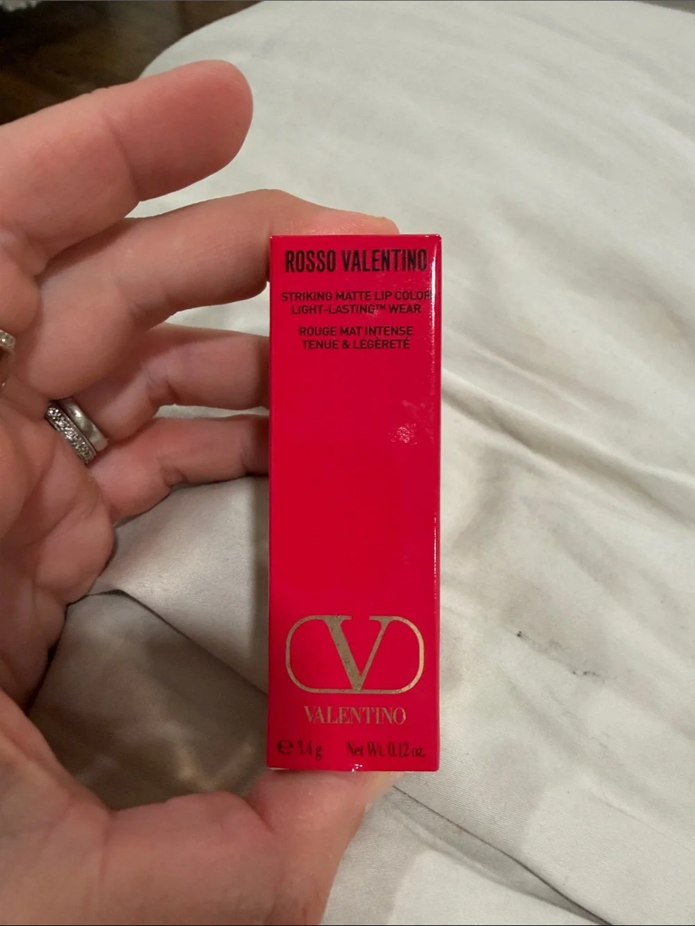 Valentino Striking Matte Lipstick in Vibrant Red